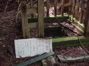永田の七不思議の一つ、疣清水