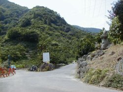 日本坂峠への別れ道