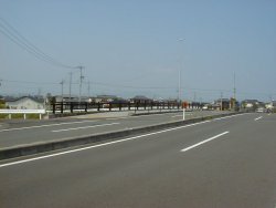栃山川にかかるきゅういち橋右岸を西袂から撮影