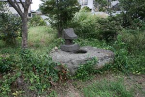 向かって斜め左横から眺めたイボ神様