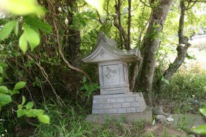 左側から見たいぼ神様