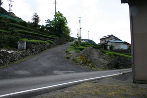 南側から見た疣取り窪石