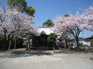 八幡神社の向かって右側にいぼとり石