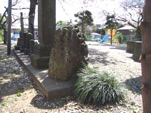 北西方向から眺めたいぼとり石