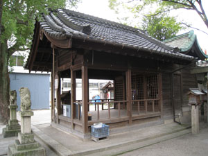 金刀比羅社の門前に西宮神社