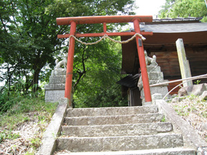 瘡守稲荷神社の最後の鳥居
