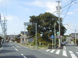 旧東海道と知多街道の分岐点にある一里塚の近くにいぼ地蔵があります。