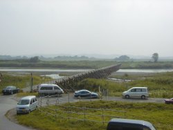 荒川上流側から見た久下橋